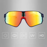 Rockbros Polarized Cycling Glasses - Blue and Pink rózsaszín glasses, training equipment