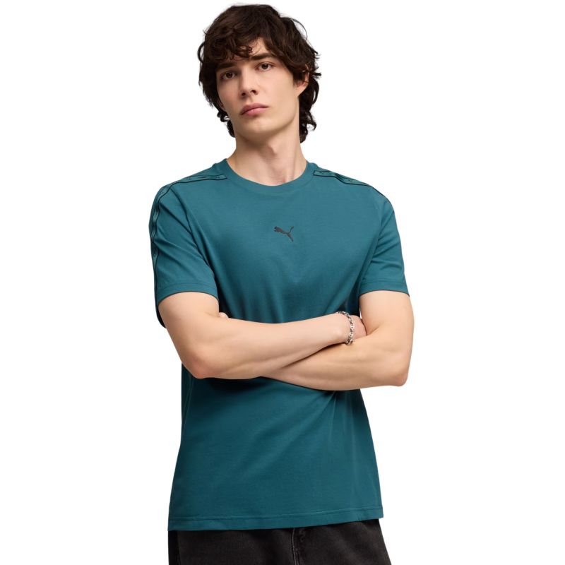 Puma Tape Tee turquoise men's t-shirt 691693 türkiz póló