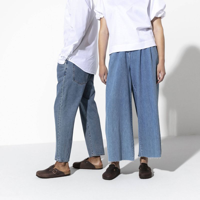 Birkenstock Boston Habana Oiled Leather Regular Wide Women's/Men's Clogs (0860131) Egyéb