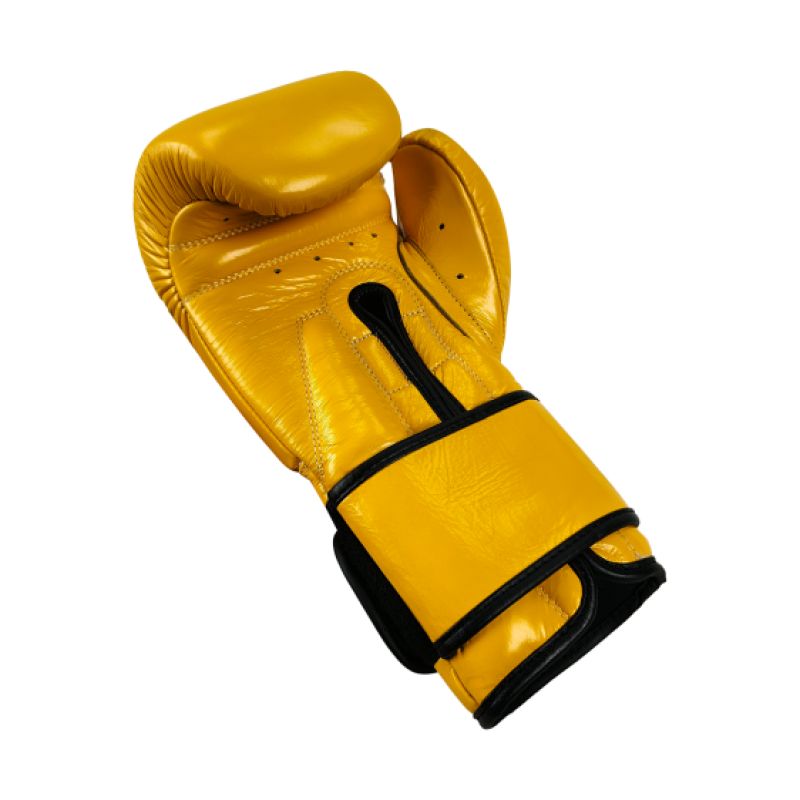 MASTERS FIGHT EQUIPMENT RBT-MEX Leather Boxing Gloves 12 oz Yellow sárga kesztyű 012204-12