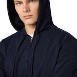 Champion Men's Full Zip Hoodie Sweatshirt Navy Blue 220786 BS501 sötétkék kapucnis pulóver