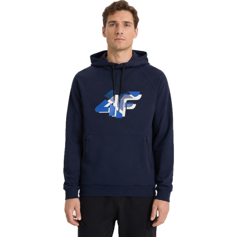 4F Men's sweatshirt M2241 navy blue 31S sötétkék póló 4FWSS26TSWSM224131S