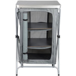Enero FOLDABLE TRAVEL CABINET WITH 3 SHELVES CAMP tourist equipment
