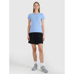 Slim T-shirt with print for women 4F 4FWMM00TTSHF2674-32S 2xl póló