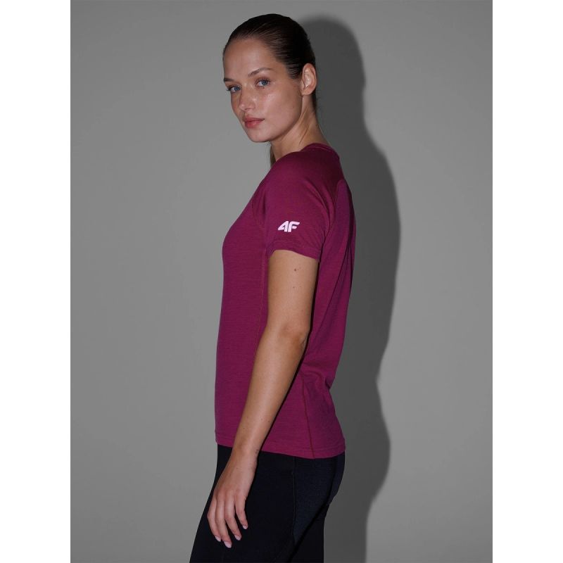 Women's Merino Wool Trekking T-shirt 4F 4FWAW25TFTSF1527-53S