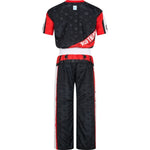 TOP TEN kickboxing outfit “Urban Arts” black and red (WAKO APPROVED new)