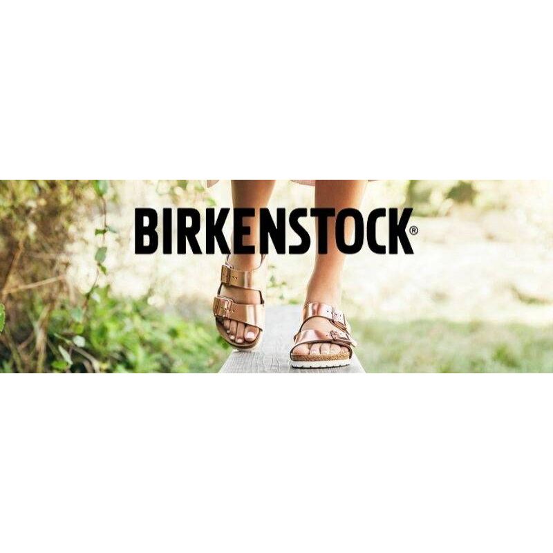 Birkenstock Arizona Birko-Flor Nubuck Stone regular women's/men's flip-flops wide gray (0151211) cipő