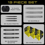 Harrows NX-90 Tapered QP darts 90% steeltip kiegészítő NX-90TaperedQP