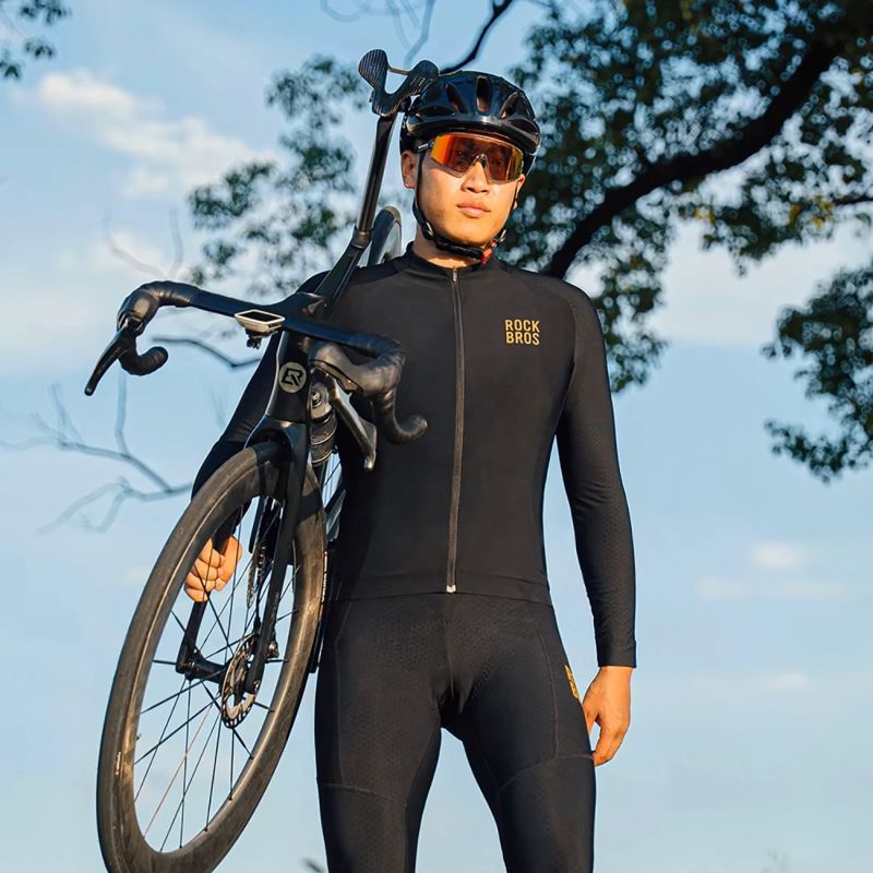 Rockbros Diamond Fall/Winter Cycling Size M - Black czarny \ m dzseki