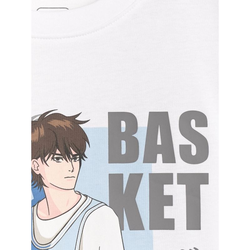 Boy's oversize T-shirt with print 4F 4FJRAW25TTSHM3062-10S