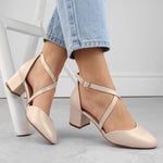 Sergio Leone W SK365B strappy sandals in pearl beige bézs utcai cipő
