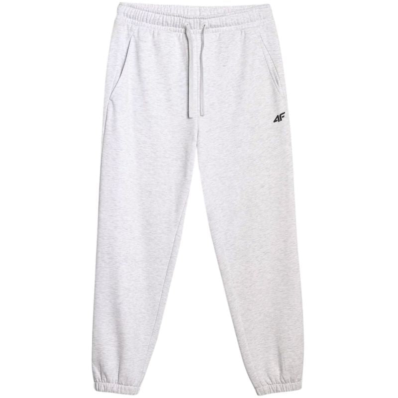 4f Men's trousers CAS M1140 cool light gray melange 4FWMM00TTROM1140 27M Ruházat