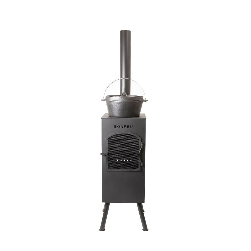 BonFeu BonCarré Garden Fireplace Black fekete hátizsák