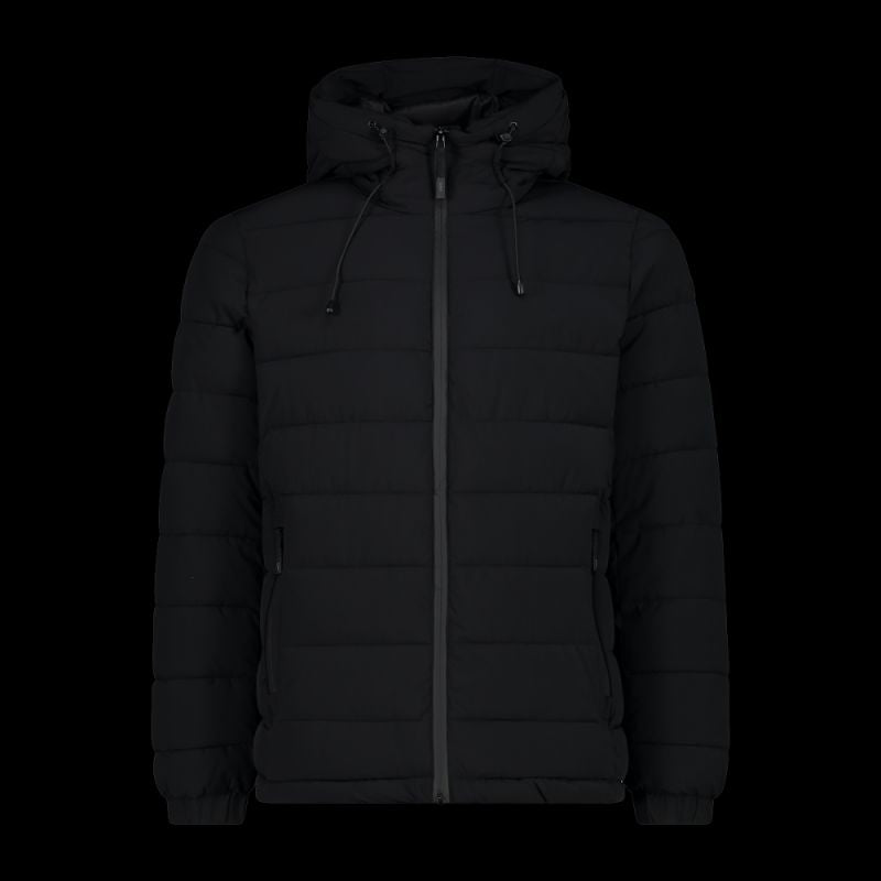 CMP men's winter sports with hood, insulated, black ( ) fekete dzseki