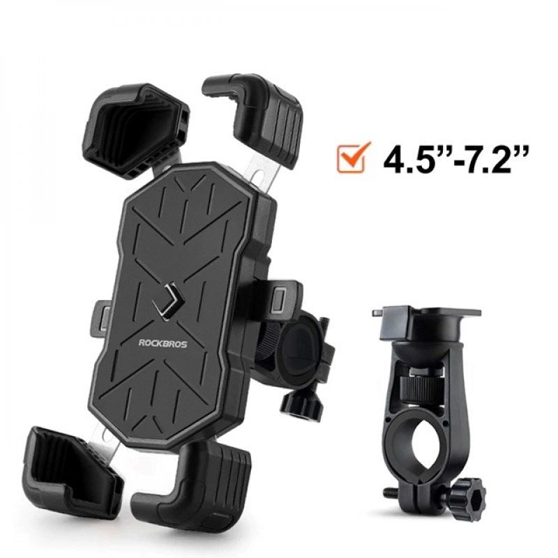 Rockbros 25210030001 Bicycle Phone Holder for Handlebars – Black fekete telefontartó Rockbros-25210030001