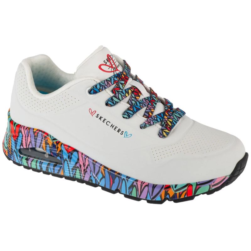 Skechers Uno - Ravaged Love 177918-WMLT fehér utcai cipő