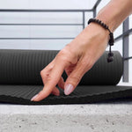 Wozinsky WNSP-15C Exercise Mat 183 x 61 x 1.5 cm Thick Gymnastics Mat for Yoga and Fitness - Black fekete jóga matrac 304004-208170