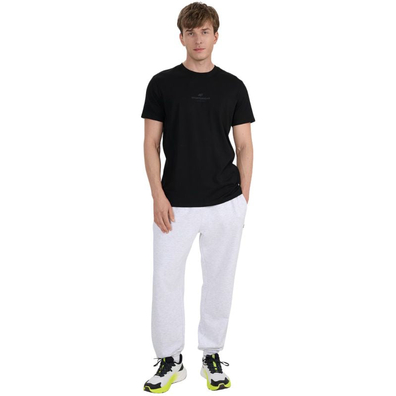 4f Men's T-shirt M2961 deep black 4FWAW25TTSHM2961 20S Ruházat
