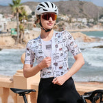 Rockbros 15110005003 Sleeve Cycling Jersey - White fehér póló 15110005003-211723