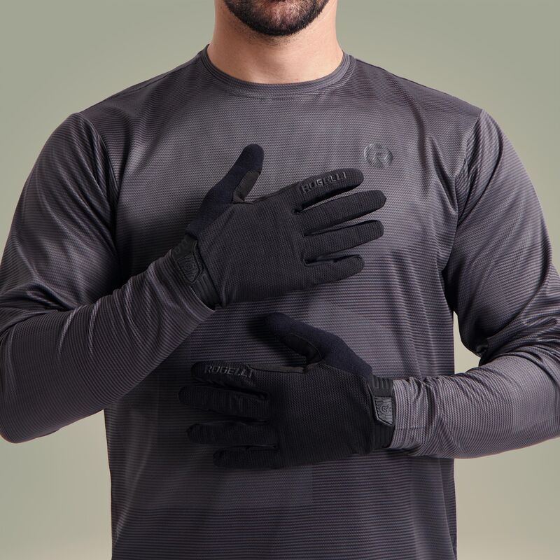 Rogelli MTB ADVNTR Gloves Black fekete kesztyű