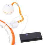 HMS Hhm21 Hula Hop White/Orange With Magnets, Tpe Protection And Weight + Counter narancssárga edzéssegítő 17-44-597