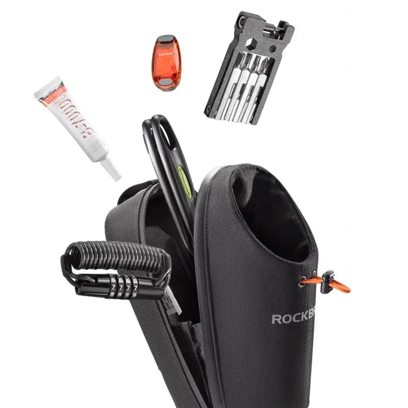 Rockbros P002 Handlebar Compatible with Scooters and Folding City Bikes 1.5L - Black fekete táska