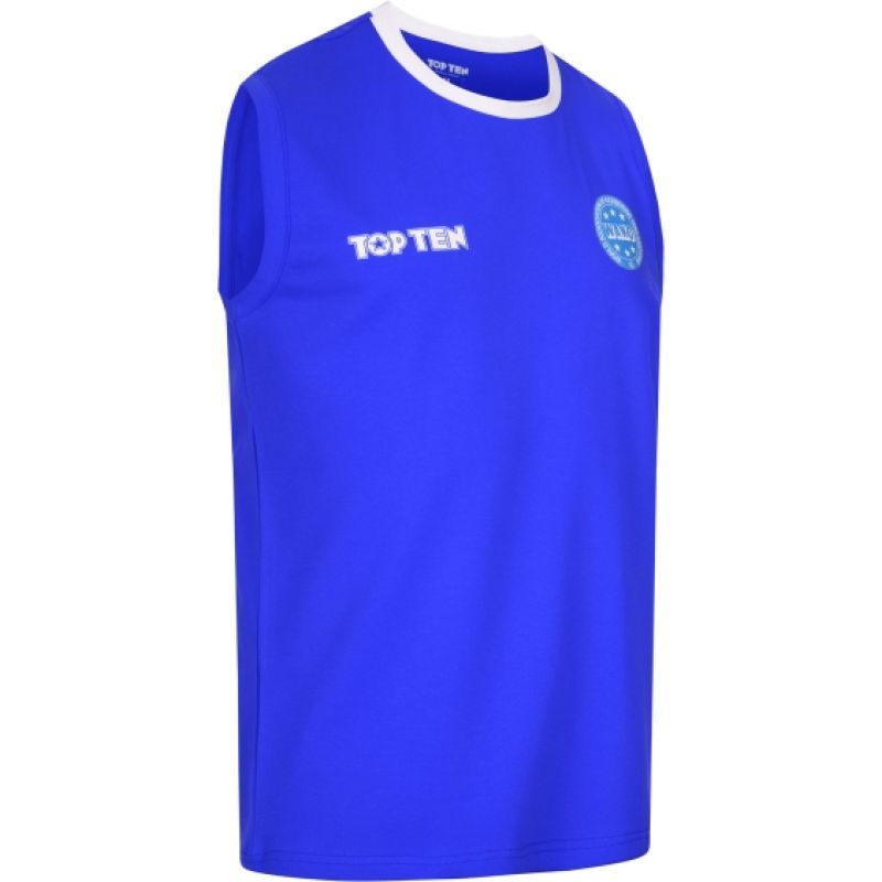 TOP TEN Kick light sleeveless top "BASIC" (WAKO APPROVED) czerwony+m póló 0416182-02M