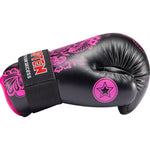 TOP TEN ROTT-FLOWERS Open Gloves (WAKO APPROVED) biało - różowy+m kesztyű
