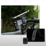 Rockbros 250015001 silicone clamp phone holder - black fekete phones and accessories