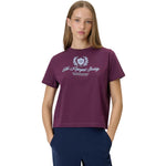 4F Women's T-shirt F2738 60S bordó póló