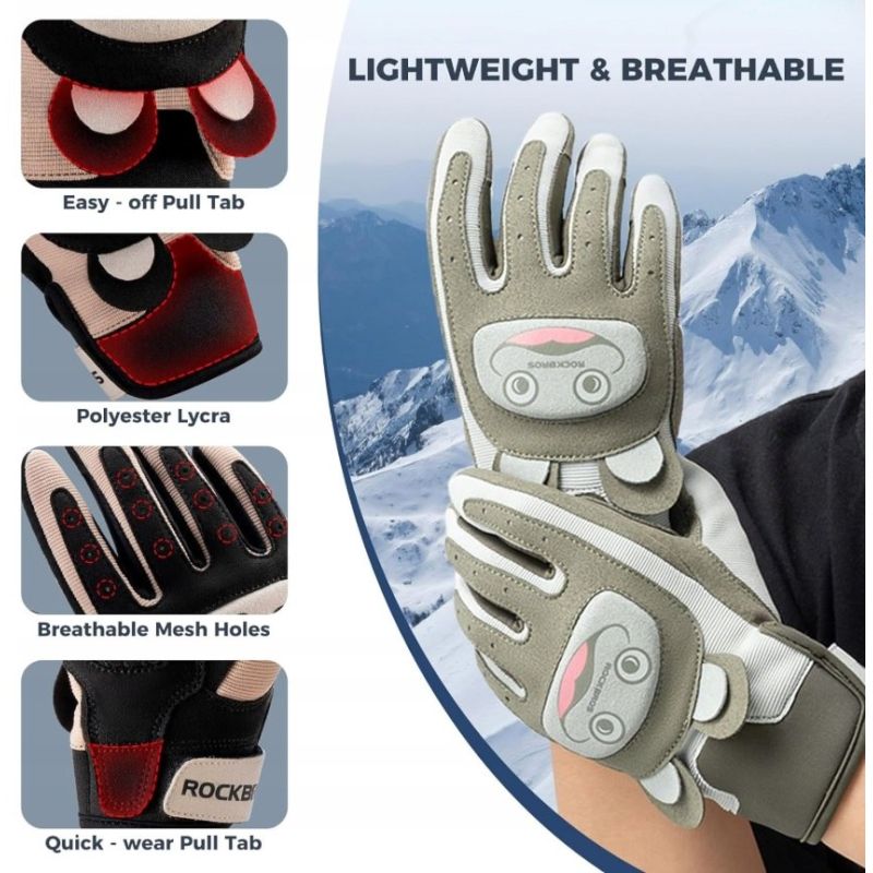 Rockbros children's sports gloves black- rózsaszín kapuskesztyű SI16310008003