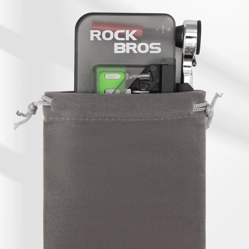 Rockbros Bike Tool Set with Mini Ratchet and Bits - Translucent Green zöld sets