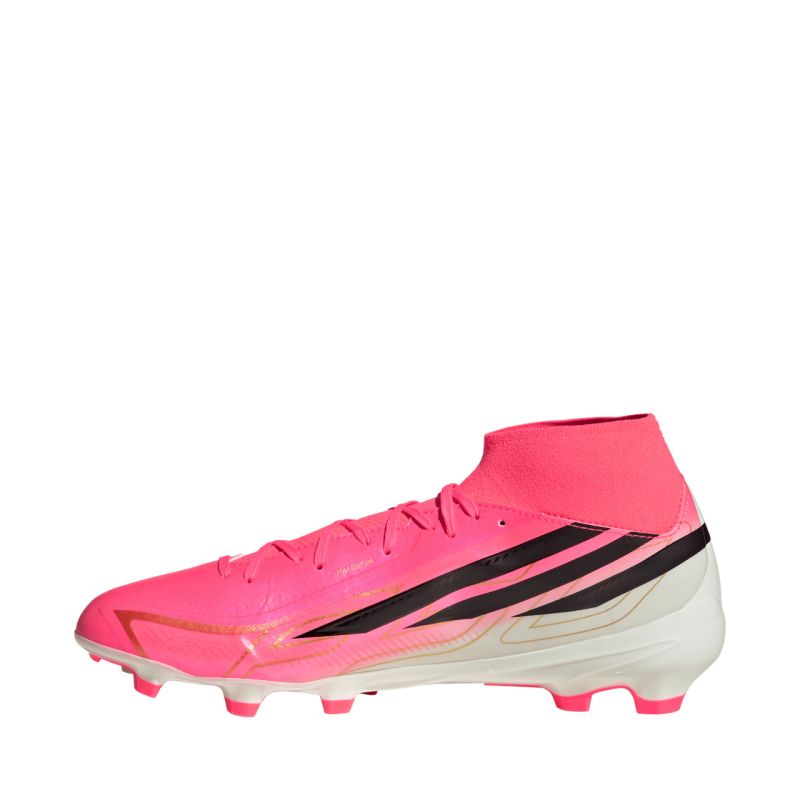 Adidas F50 Hyperfast League Mid FG football boots pink rózsaszín cipő