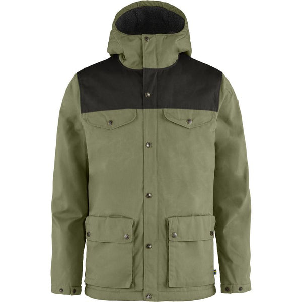 Fjällräven Greenland Winter Jacket M Green-Dark Grey men's hiking jacket (F87122-620-030) General