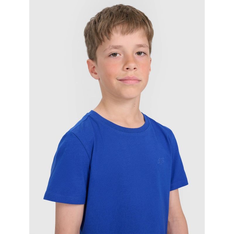 4f Boy's regular plain T-shirt 4FJRAW25TTSHM3260-36S Ruházat