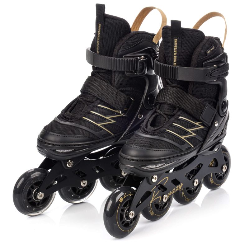 Meteor L 38-43 Buzzy Roller Skates Black/Gold