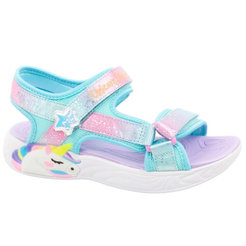 Skechers Unicorn Dreams children's shoes sandals for girls led gyerek szandál 302682L/PRMT