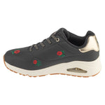 Skechers Uno – Champagne and Roses Black fekete utcai cipő 177862-BKRD