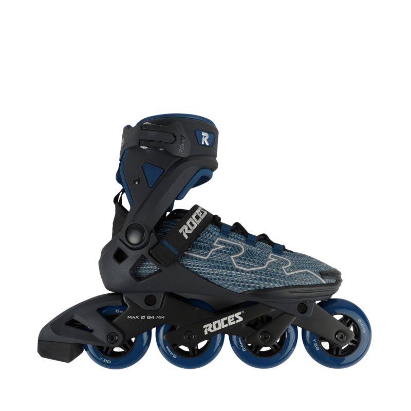 Roces R-Evo 84 inline skates black-blue-gray 400904 szürke görkorcsolya