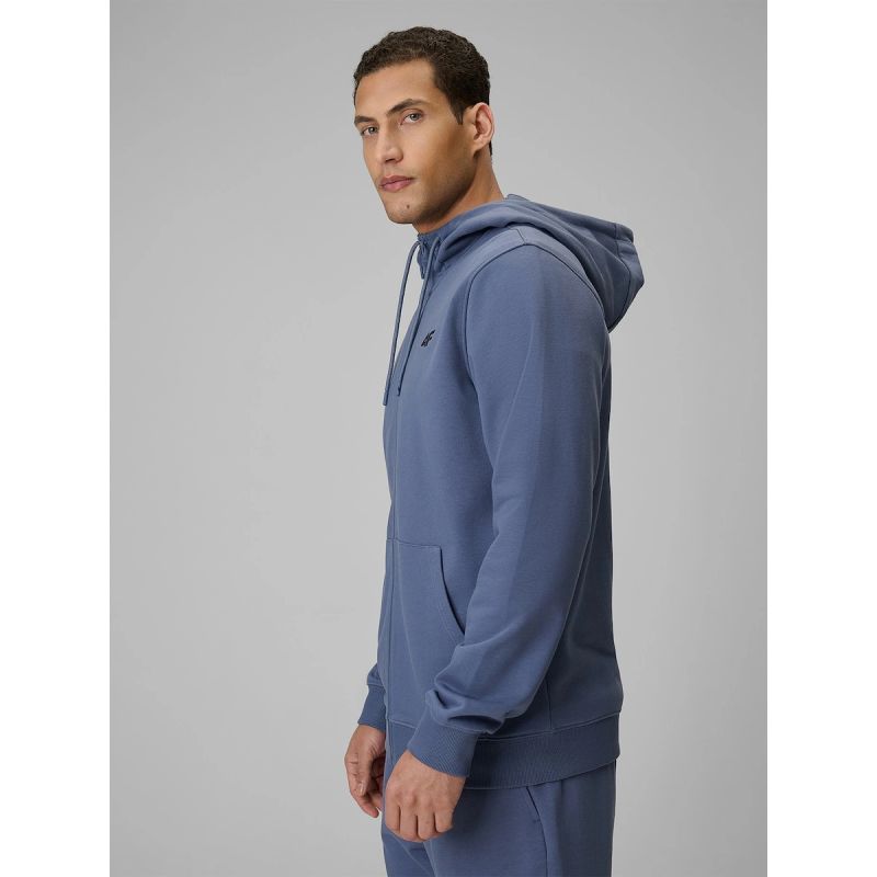 Men's zip-up hooded sweatshirt 4F