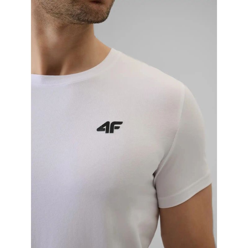 4F Men's plain cotton T-shirt 5xl ruházat 4FWMM00TTSHM3340-10S