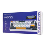 Machenike K600-B82W Wireless Mechanical Backlit Gaming Keyboard GR Silver Switch - Black szürke keyboards