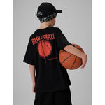 4F Boy's loose T-shirt with print 158/164 póló