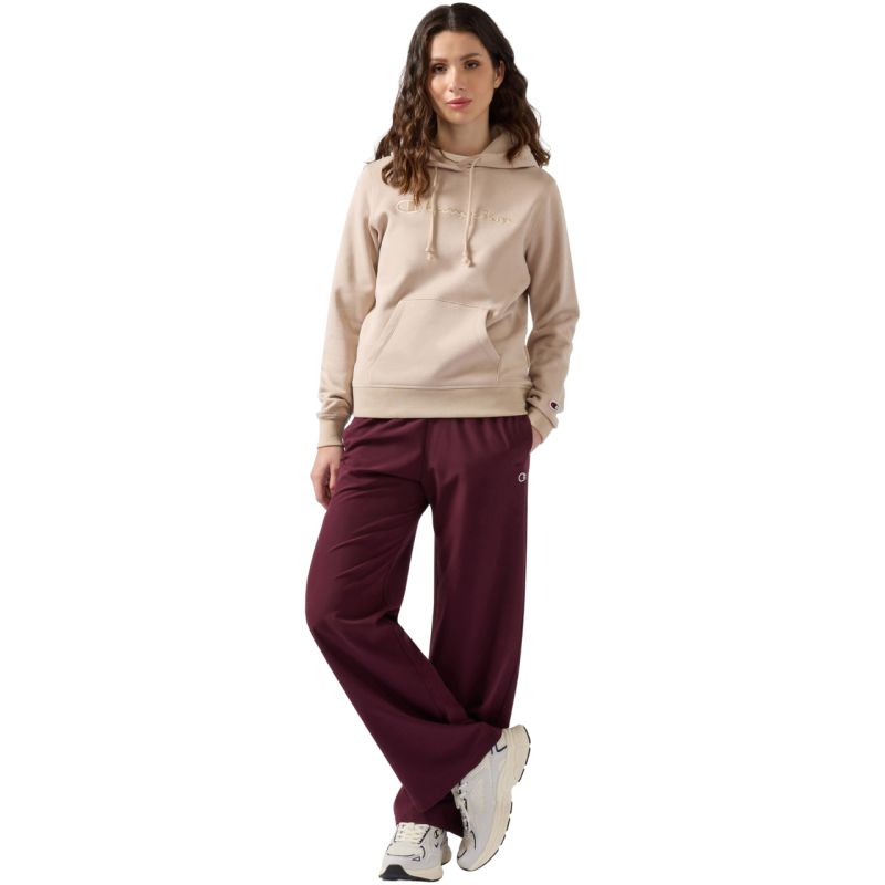 Champion Women's Hooded Sweatshirt Beige 118379 MS099 bézs kapucnis pulóver