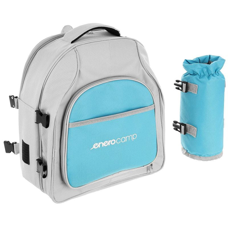 Enero Thermal Picnic Backpack Blue And Grey 25l Camp szürke backpacks, tourist equipment