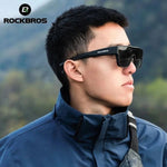 Rockbros SP304 Polarized Cycling Glasses - Black fekete glasses, training equipment