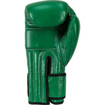 MASTERS FIGHT EQUIPMENT RBT-GREENSTRIKE Leather Boxing Gloves 12 oz Green zöld kesztyű 012310-12