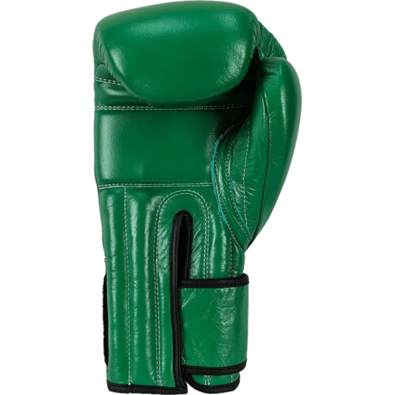 MASTERS FIGHT EQUIPMENT RBT-GREENSTRIKE Leather Boxing Gloves 12 oz Green zöld kesztyű 012310-12