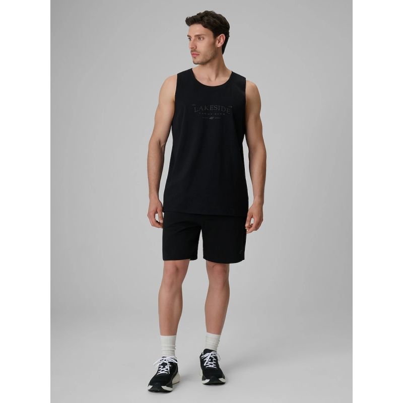 4F Men's regular sleeveless T-shirt with print póló