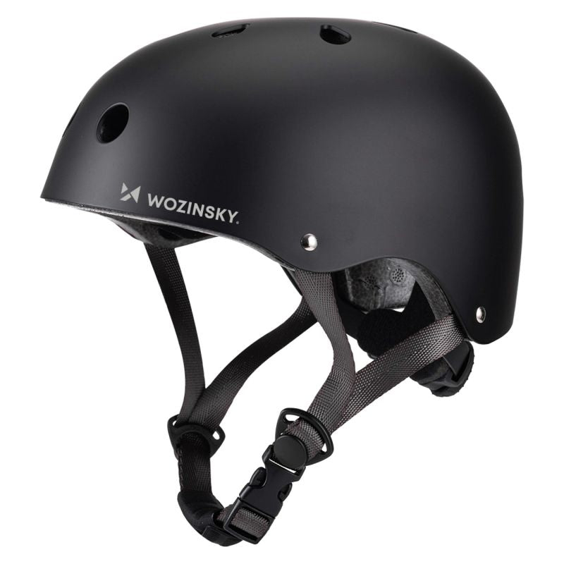Wozinsky Lightweight BMX/Scooter Helmet S - Black czarny \ 48-52 cm korcsolya HT-38C-199815